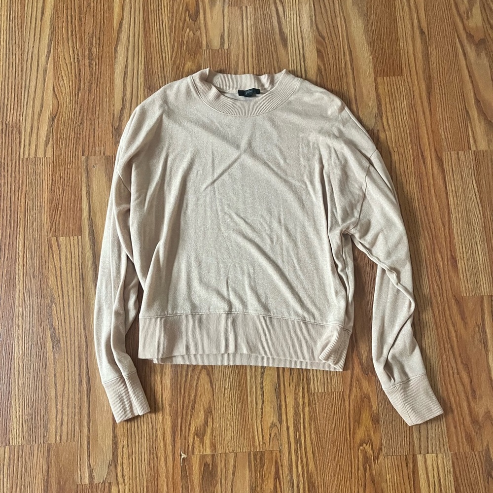 J. Crew Beige Crewneck Sweater
